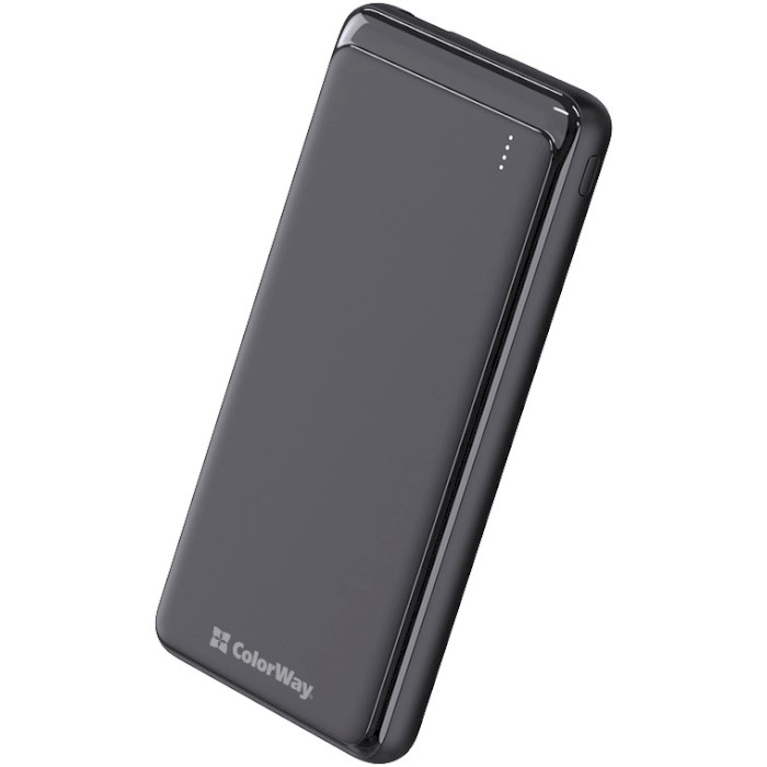 Повербанк COLORWAY Slim PD 10000mAh Black (CW-PB100LPG3BK-PD)