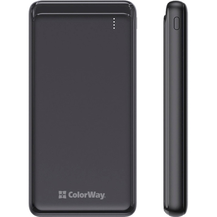 Повербанк COLORWAY Slim PD 10000mAh Black (CW-PB100LPG3BK-PD)