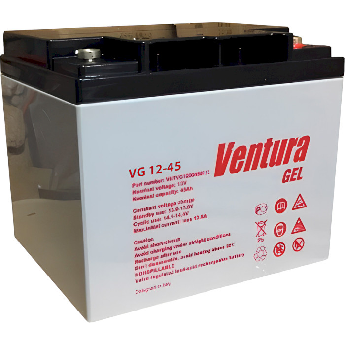 Акумуляторна батарея VENTURA VG 12-45 Gel (12В, 45Агод)