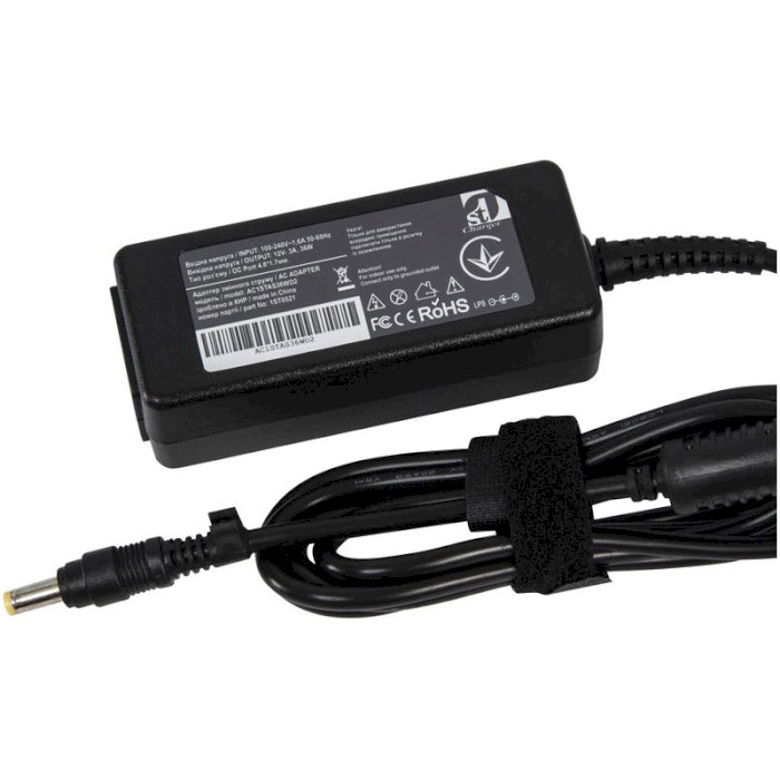 Блок живлення 1STCHARGER для ноутбуків Asus 12V 3A 4.8x1.7mm 36W (AC1STAS36WD2)