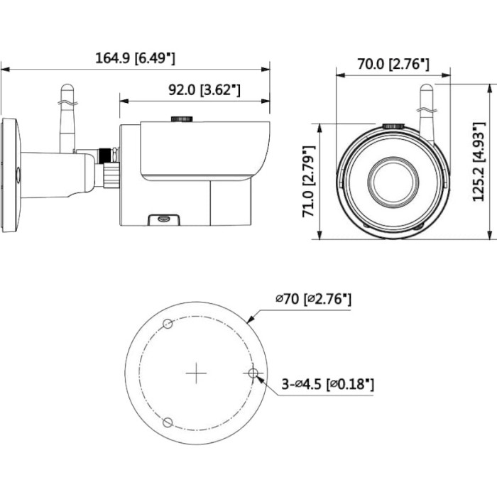 IP-камера DAHUA DH-IPC-HFW1320SP-W (2.8)