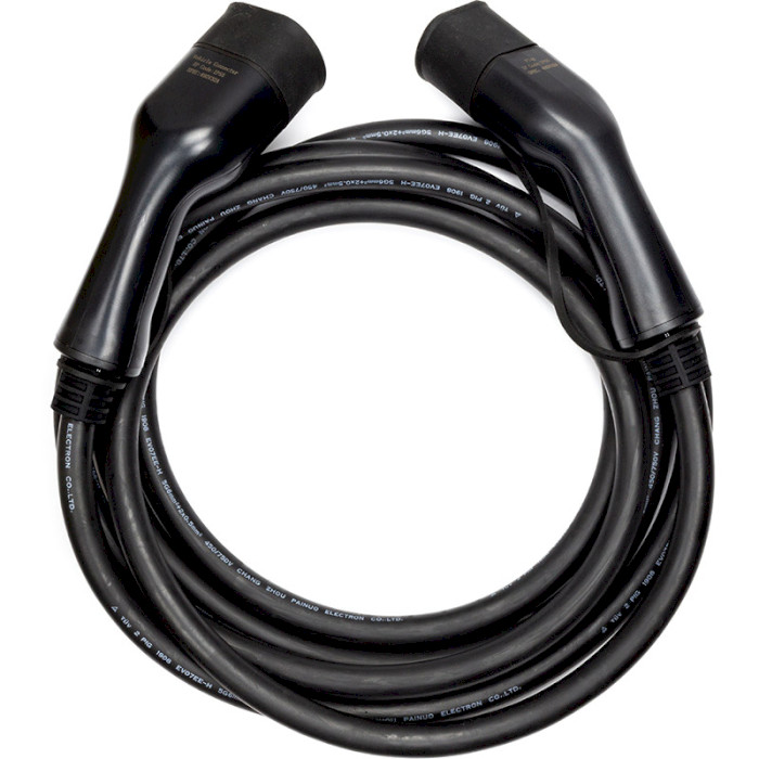 Зарядный кабель для электромобилей HISMART Type 2 - Type 2, 22кВт, 32A, 3 фазы, 5м (EV200023)