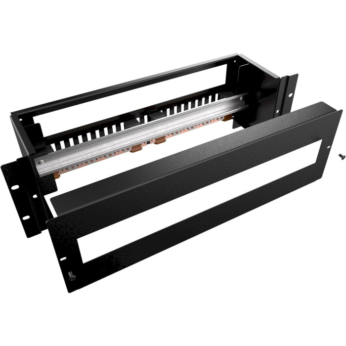 Панель монтажна MIRSAN 19" з DIN-рейкою (MR.EDM3U19A.01)