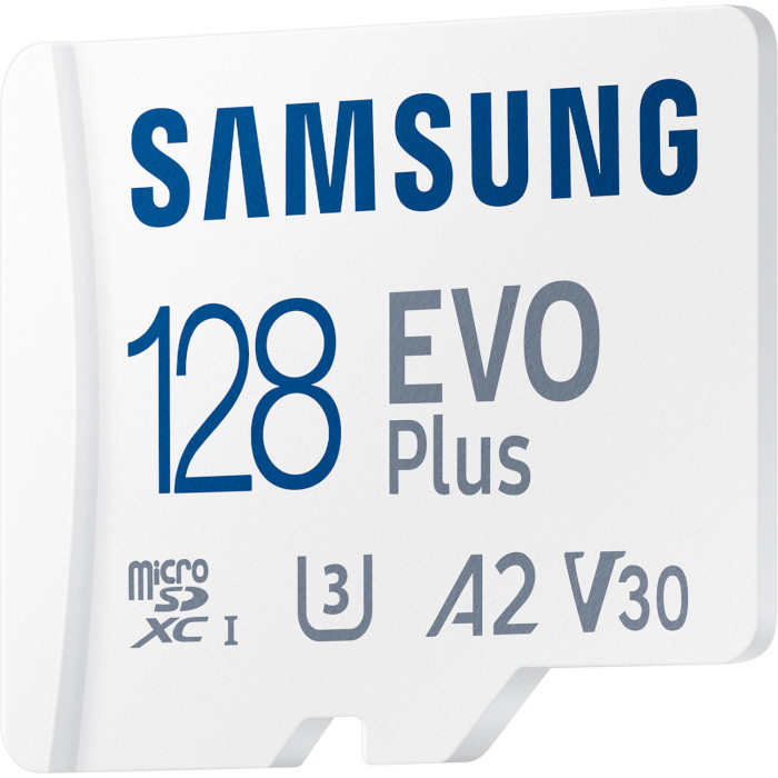 Карта пам'яті SAMSUNG microSDXC EVO Plus 128GB UHS-I U3 V30 A2 Class 10 + SD-adapter (MB-MC128KA/EU)