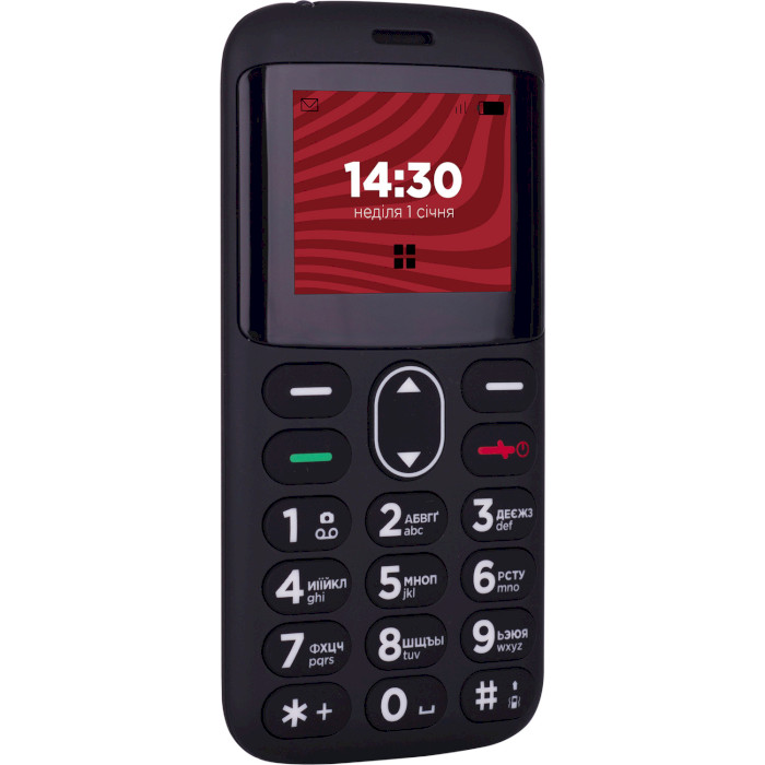 Мобільний телефон ERGO R201 Respect Black