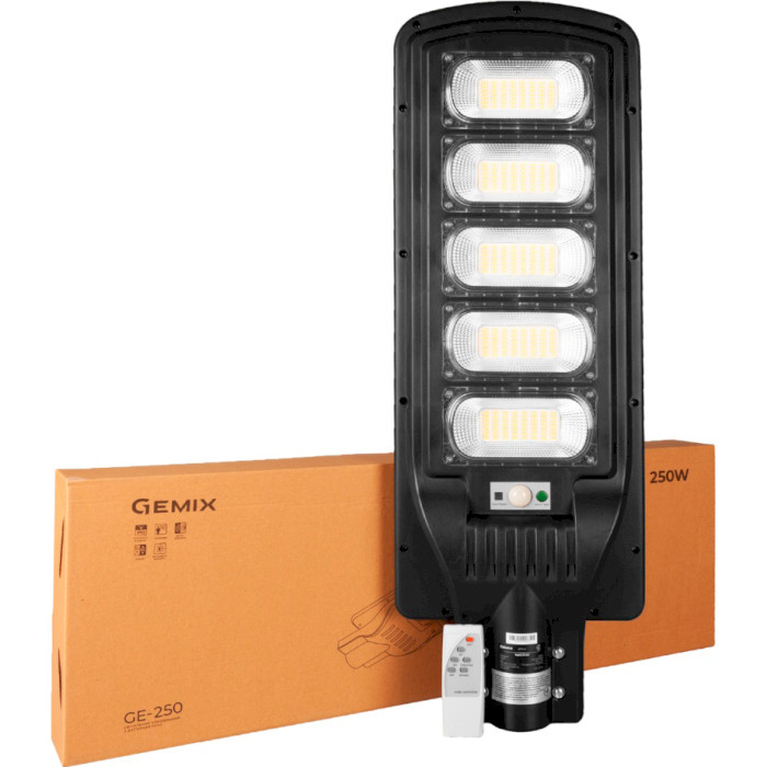 Світильник консольний з датчиком руху GEMIX GE-250 250W 6000K IP65 (SGEGMX250WSTD)