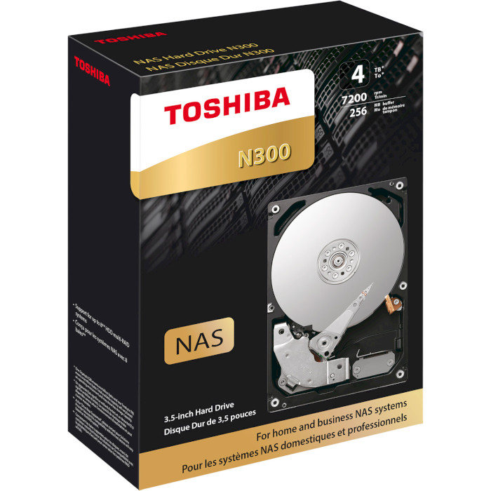 Жорсткий диск 3.5" TOSHIBA N300 4TB SATA/256MB (HDWG440UZSVA)
