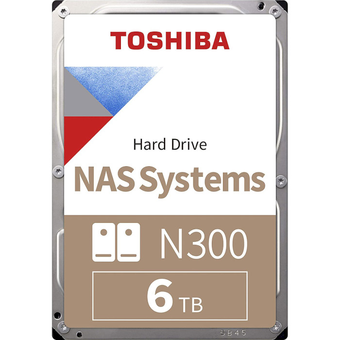 Жёсткий диск 3.5" TOSHIBA N300 6TB SATA/256MB (HDWG460UZSVA)