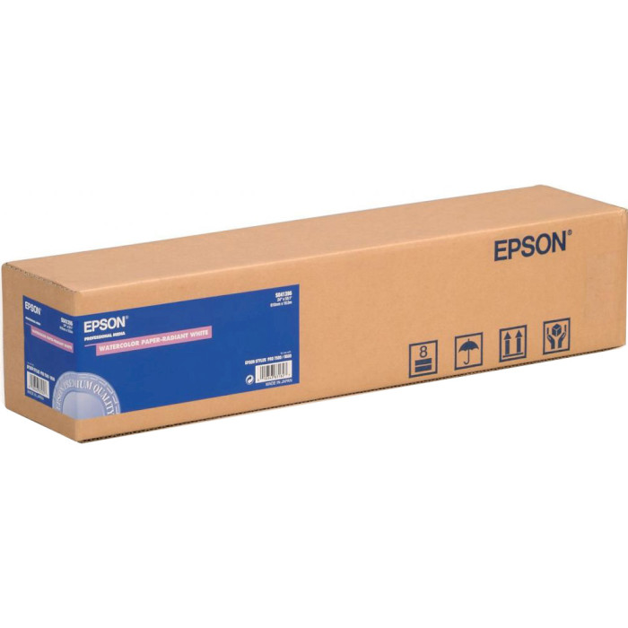 Рулонная бумага для плоттеров EPSON Watercolor Paper Radiant White 190g/m², 24", 610mm x 18m (C13S041396)