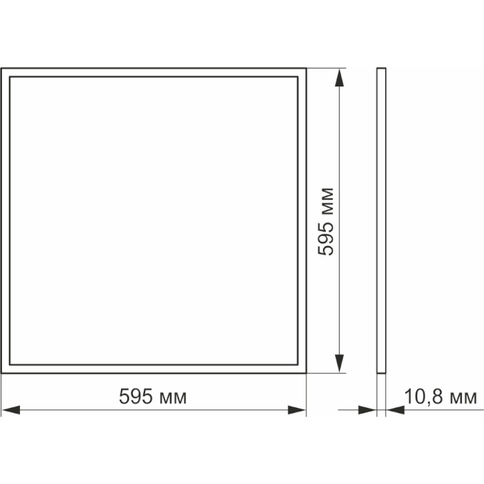 Стельовий світильник VIDEX 40W 4100K (VL-P404W)