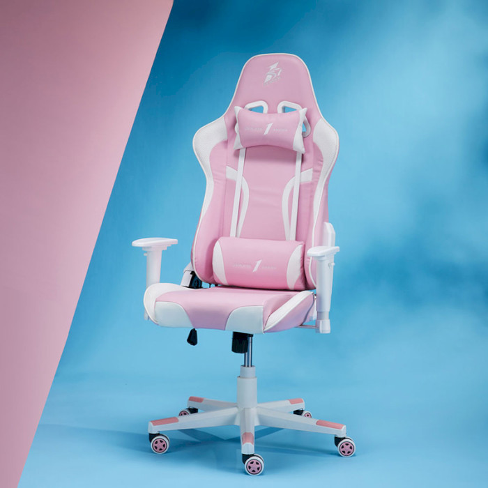Крісло геймерське 1STPLAYER FD-GC1 White/Pink