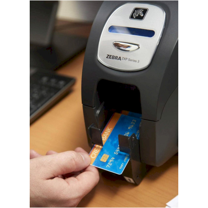 Принтер для друку на пластикових картах ZEBRA ZPX Series 3 USB 1-side (Z31-00000200EM00)