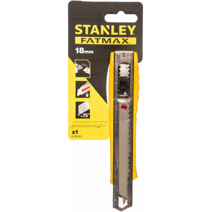 Монтажний ніж з висувним лезом STANLEY "FatMax" 18мм (0-10-421)