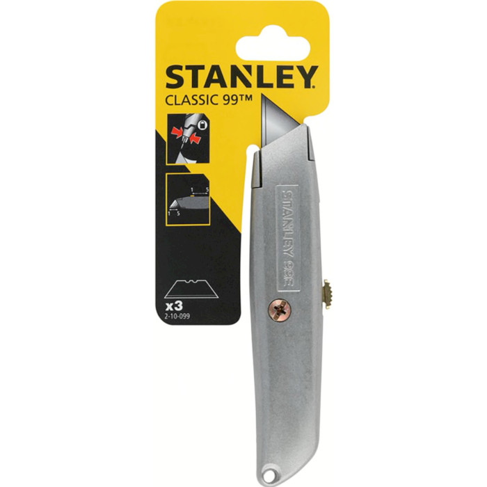 Монтажный нож с выдвижным лезвием STANLEY "Classic 99" (2-10-099)