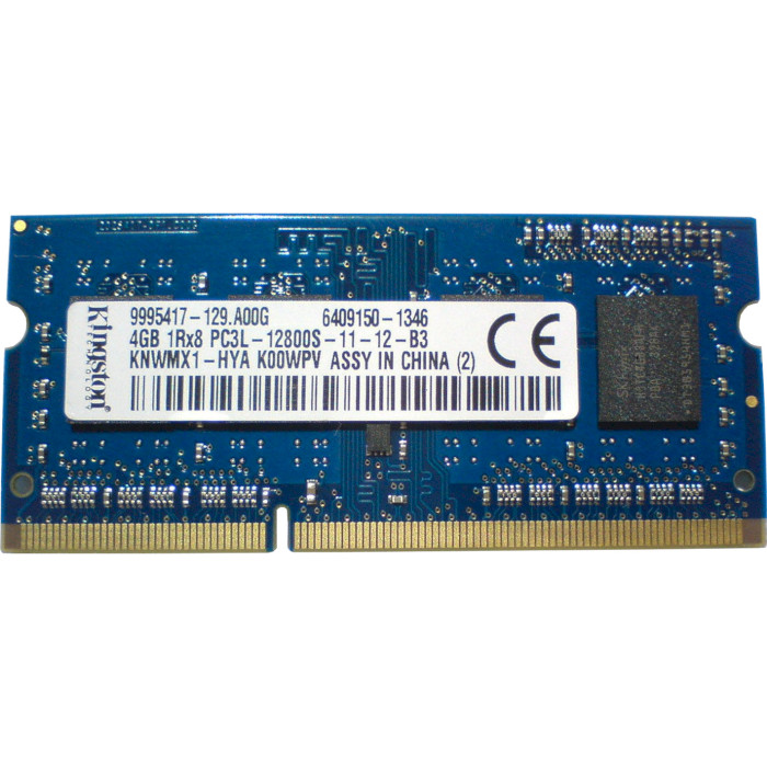 Модуль пам'яті KINGSTON SO-DIMM DDR3L 1600MHz 4GB (KNWMX1-HYA)