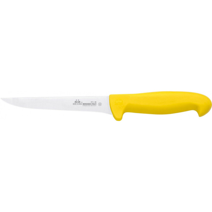 Нож кухонный для обвалки DUE CIGNI Professional Boning Knife Semiflex Yellow 160мм (2C 411/16 NG)