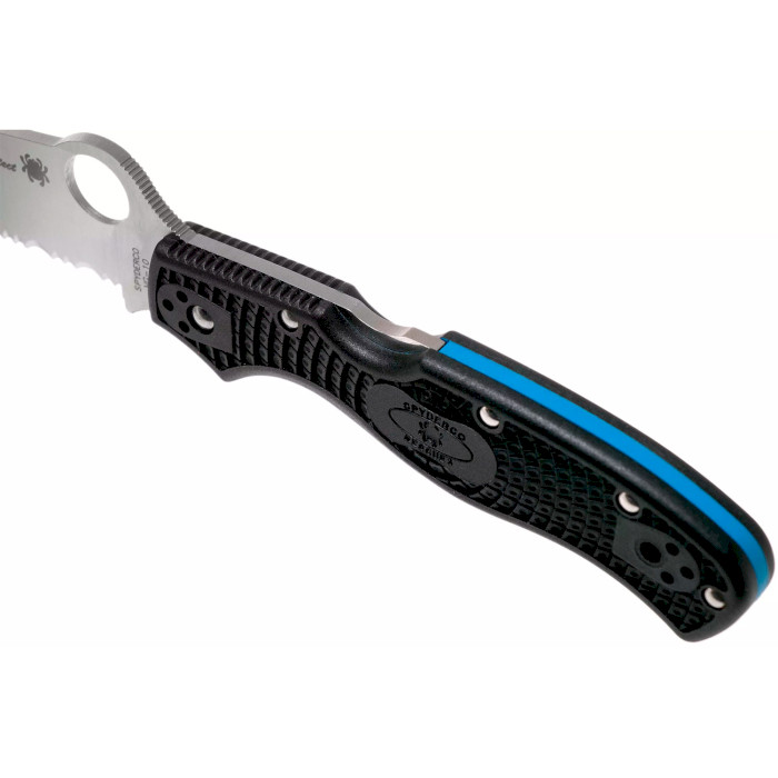 Ніж SPYDERCO Rescue 3 Lightweight Thin Blue Line (C14FSBKBL3)