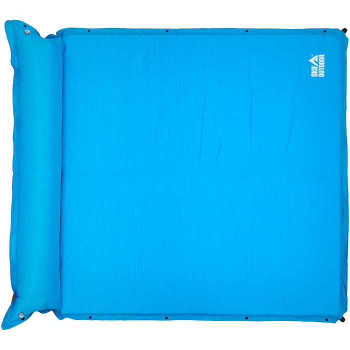 Самонадувний 2-місний килимок з подушкою SKIF OUTDOOR Duplex Blue (LC-680)