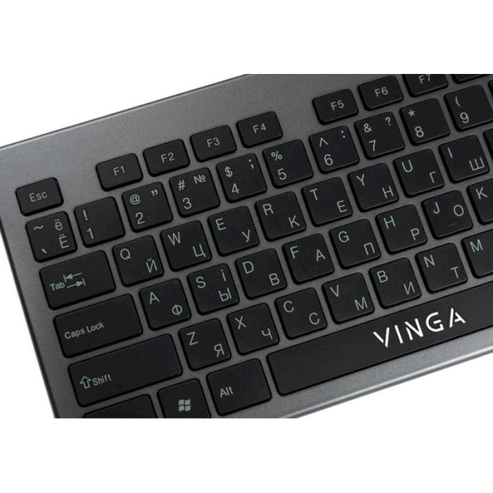 Клавіатура VINGA KB735 Black/Gray