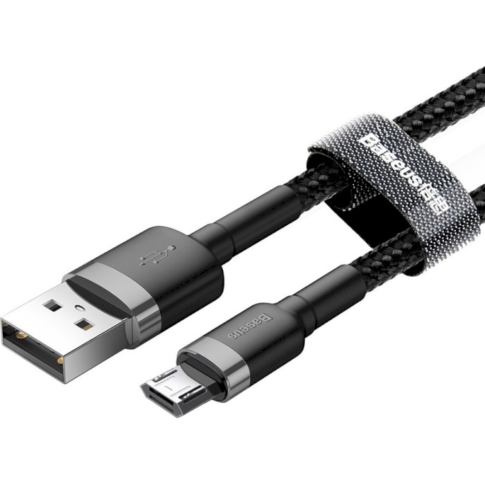 Кабель BASEUS Cafule Cable USB for Micro 3м Gray/Black (CAMKLF-HG1)