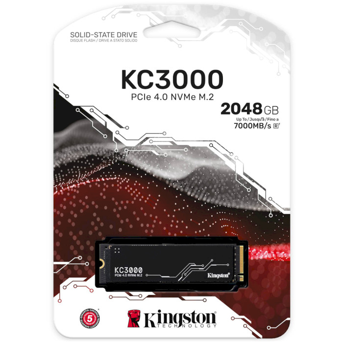 SSD диск KINGSTON KC3000 2TB M.2 NVMe (SKC3000D/2048G)
