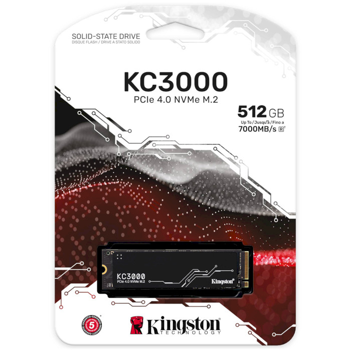 SSD диск KINGSTON KC3000 512GB M.2 NVMe (SKC3000S/512G)