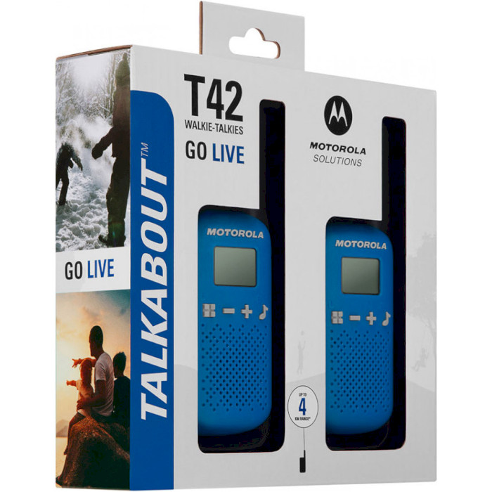 Набір рацій MOTOROLA Talkabout T42 Blue 2-pack (B4P00811LDKMAW)