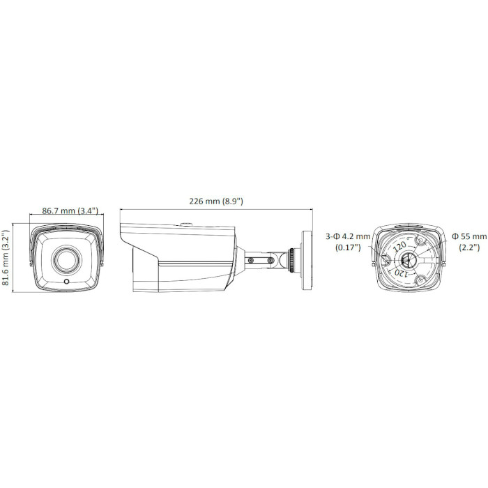 Камера відеоспостереження HIKVISION DS-2CE16D0T-IT5F (3.6)
