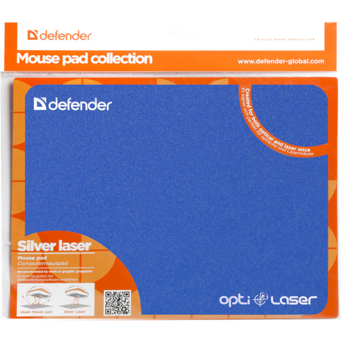 Килимок для миші DEFENDER Silver Opti-Laser (50410)