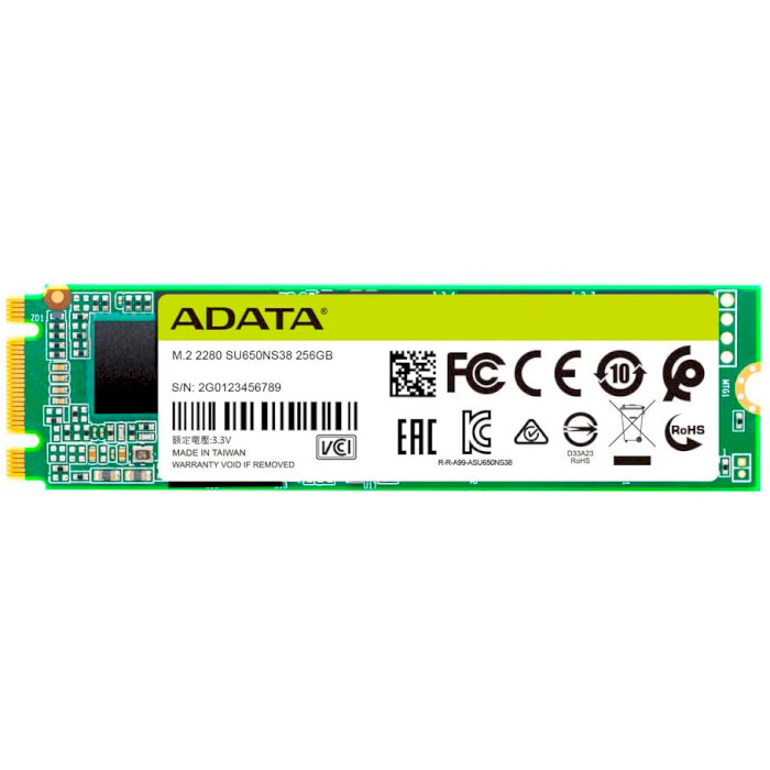 SSD диск ADATA Ultimate SU650 256GB M.2 SATA (ASU650NS38-256GT-C)