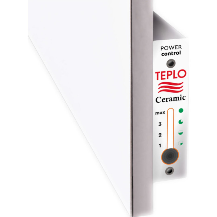 Полотенцесушитель электрический с терморегулятором TEPLOCERAMIC TCMT-T-500 White