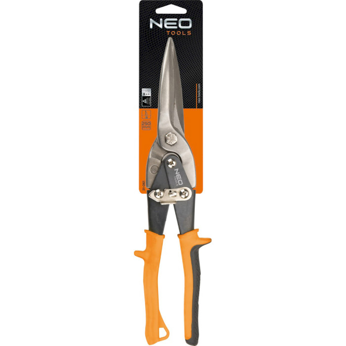 Ножницы по металлу удлинённые NEO TOOLS 290мм, прямой рез (31-061)