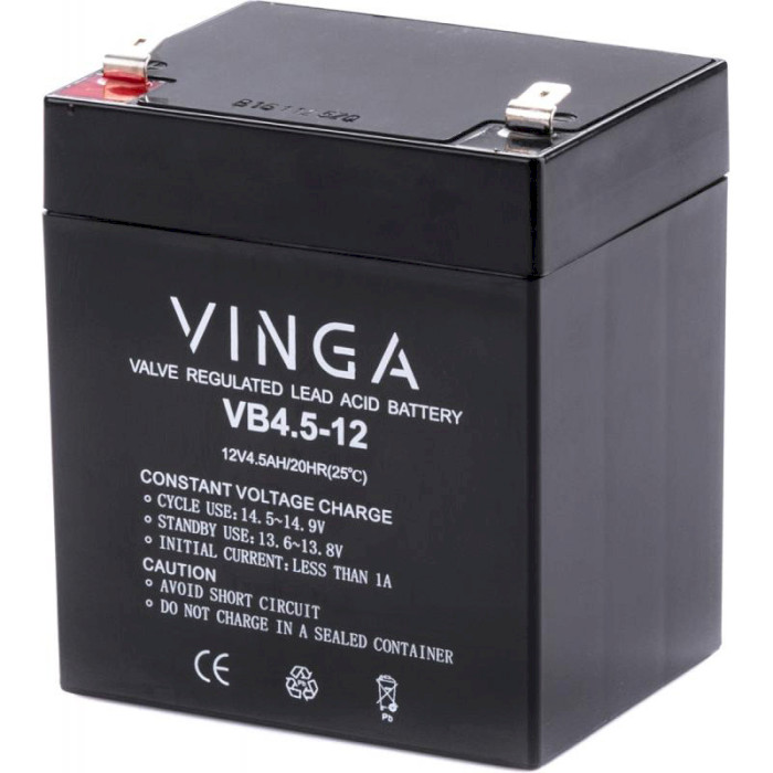 Акумуляторна батарея VINGA VB4.5-12 (12В, 4.5Агод)
