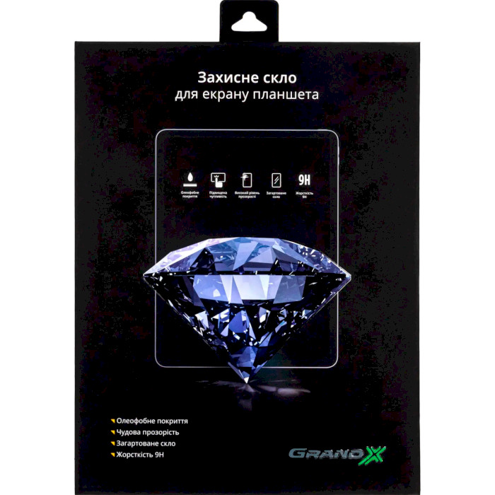 Защитное стекло GRAND-X Full Cover Black для Galaxy Tab A7 (GXST500)