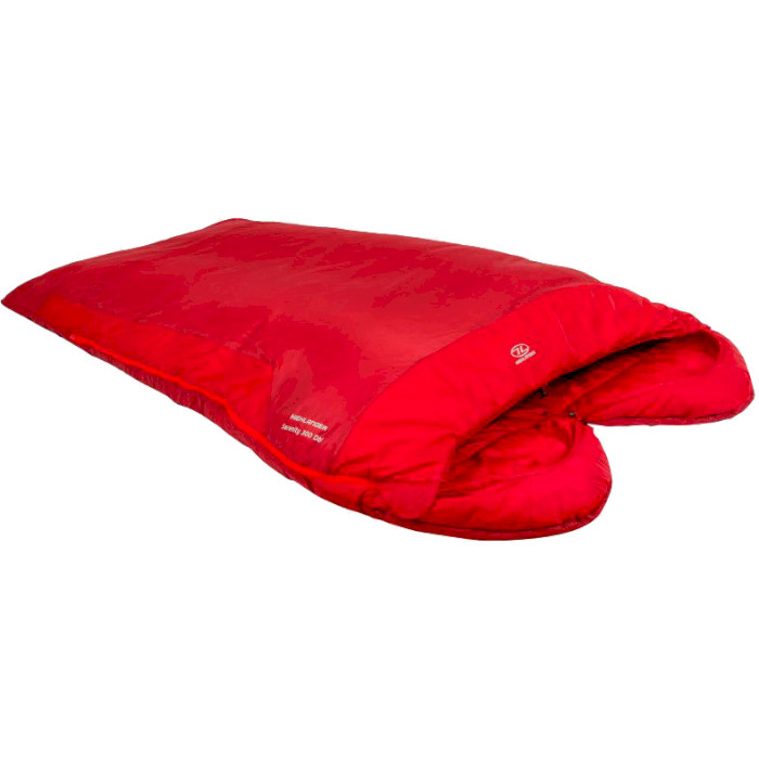 Двомісний спальний мішок HIGHLANDER Serenity 300 Double Mummy -5°C Red Left/Right (SB239-RD)