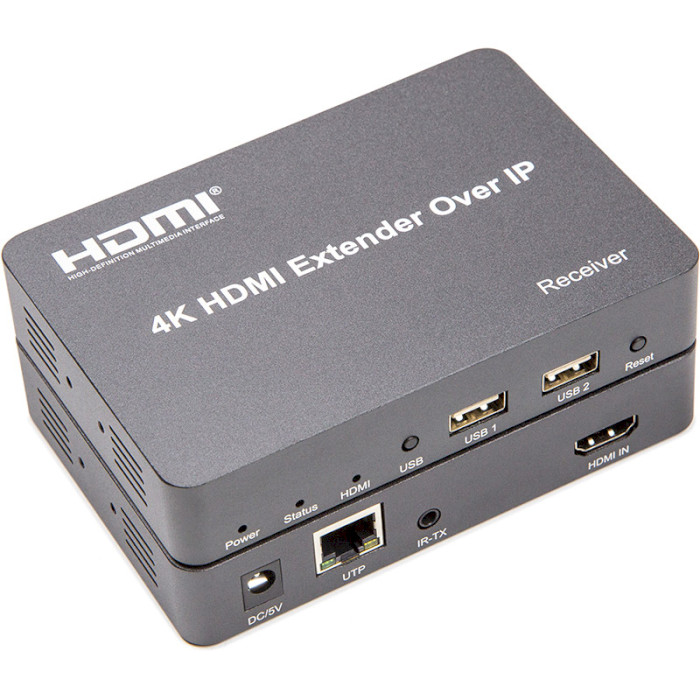 Подовжувач HDMI по крученій парі POWERPLANT HDMI v1.4 Gray (CA912957)