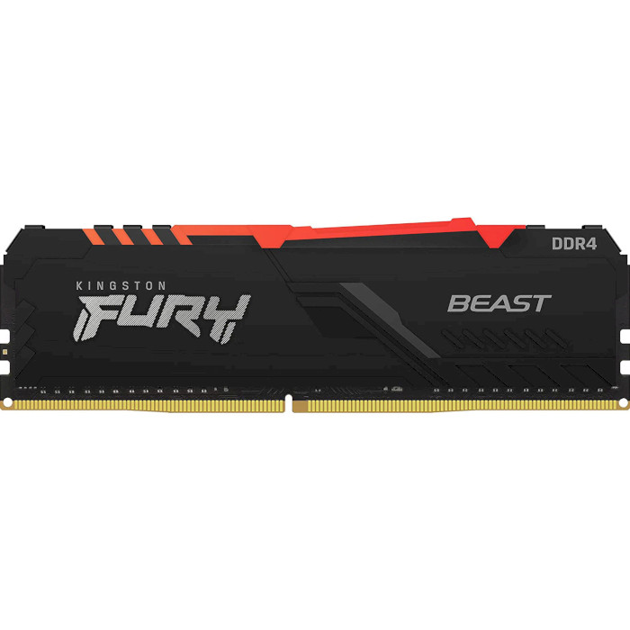 Модуль пам'яті KINGSTON FURY Beast RGB DDR4 3600MHz 128GB Kit 4x32GB (KF436C18BBAK4/128)