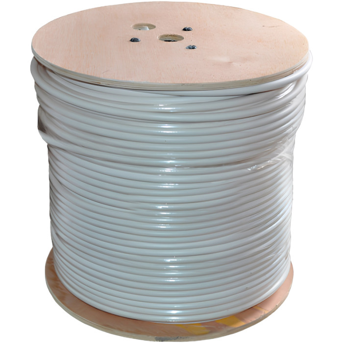 Коаксиальный кабель с питанием RITAR RT-W305-RG690+2x0.5mm 305м White
