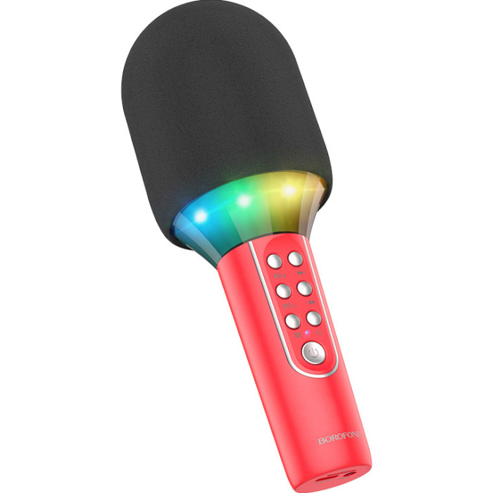 Микрофон для караоке BOROFONE BFK2 Elf Red