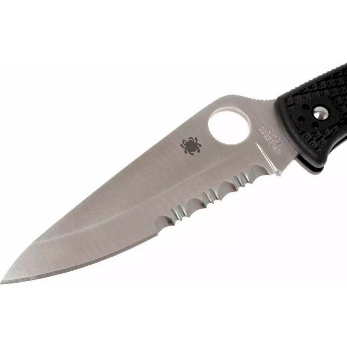 Складаний ніж SPYDERCO Endura 4 Half Serrated Black (C10PSBK)