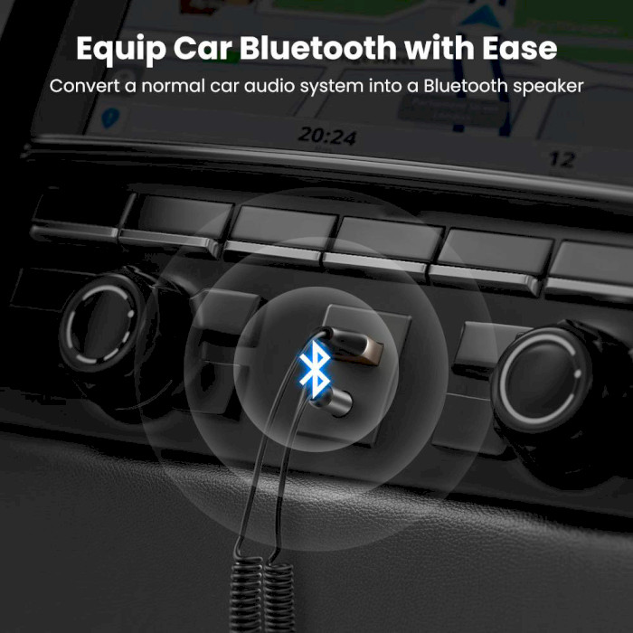 Bluetooth аудіо адаптер UGREEN CM310 Bluetooth Car Receiver Aux (70603)