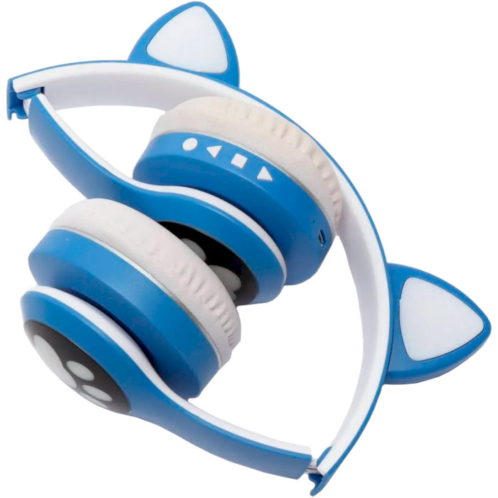 Навушники VOLTRONIC Cat Ear VZV-23M LED Blue
