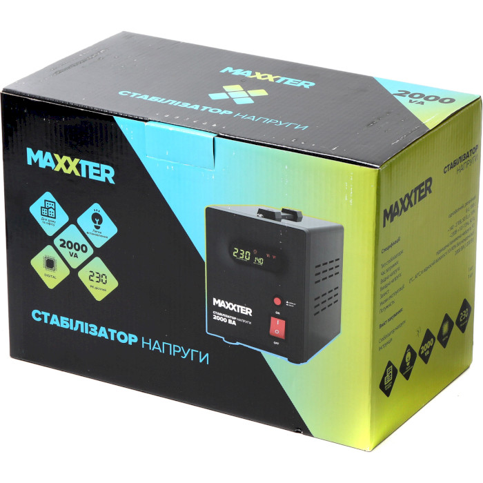 Стабилизатор напряжения MAXXTER MX-AVR-S2000-01