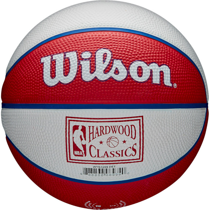 Міні-м'яч баскетбольний WILSON NBA Team Retro Mini Detroit Pistons Size 3 (WTB3200XBDET)