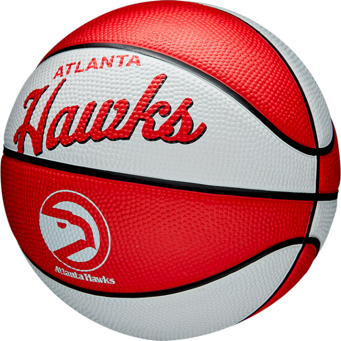 Міні-м'яч баскетбольний WILSON NBA Team Retro Mini Atlanta Hawks Size 3 (WTB3200XBATL)