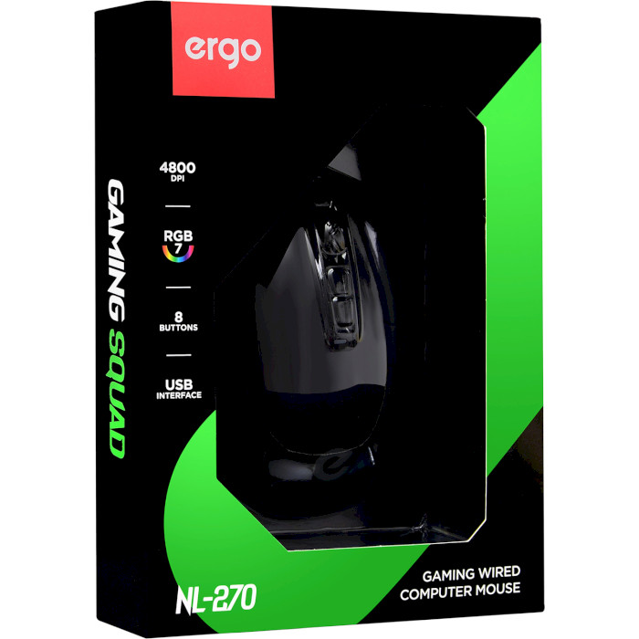 Мышь игровая ERGO NL-270