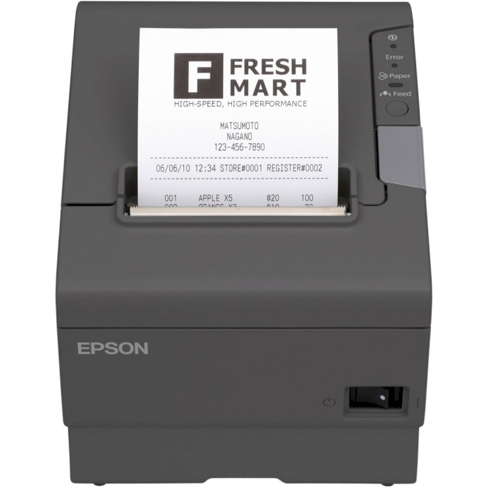 Принтер чеков EPSON TM-T88V Black USB/COM (C31CA85042)