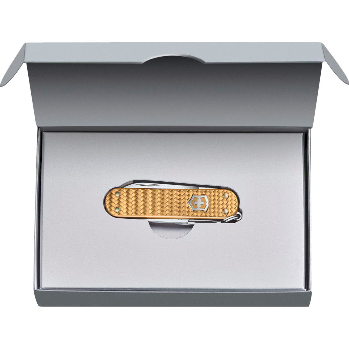 Швейцарский нож VICTORINOX Classic Precious Alox Brass Gold (0.6221.408G)