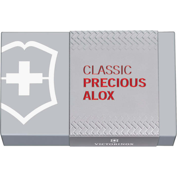 Швейцарський ніж VICTORINOX Classic Precious Alox Iconic Red (0.6221.401G)