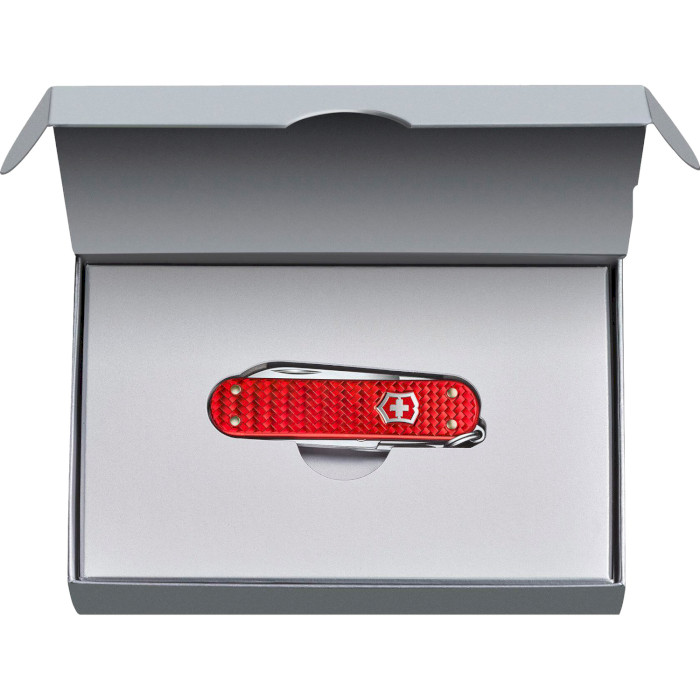 Швейцарский нож VICTORINOX Classic Precious Alox Iconic Red (0.6221.401G)